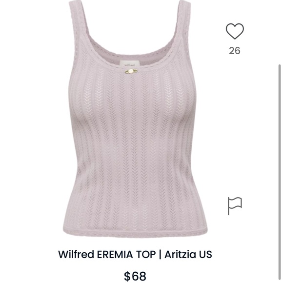 Wilfred NWT Eremia Tank Morado Grey Size XS - Picture 1 of 11